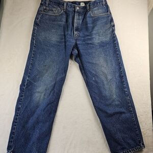 Levi’s 550 Jeans Relaxed Fit W40 L30 medium blue wash slightly distressed